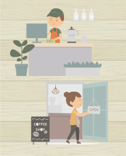 Coffee shop illustration collection